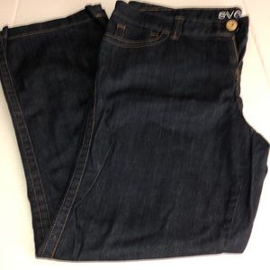 SVOBODA Jeans, plus size dark wash bootcut